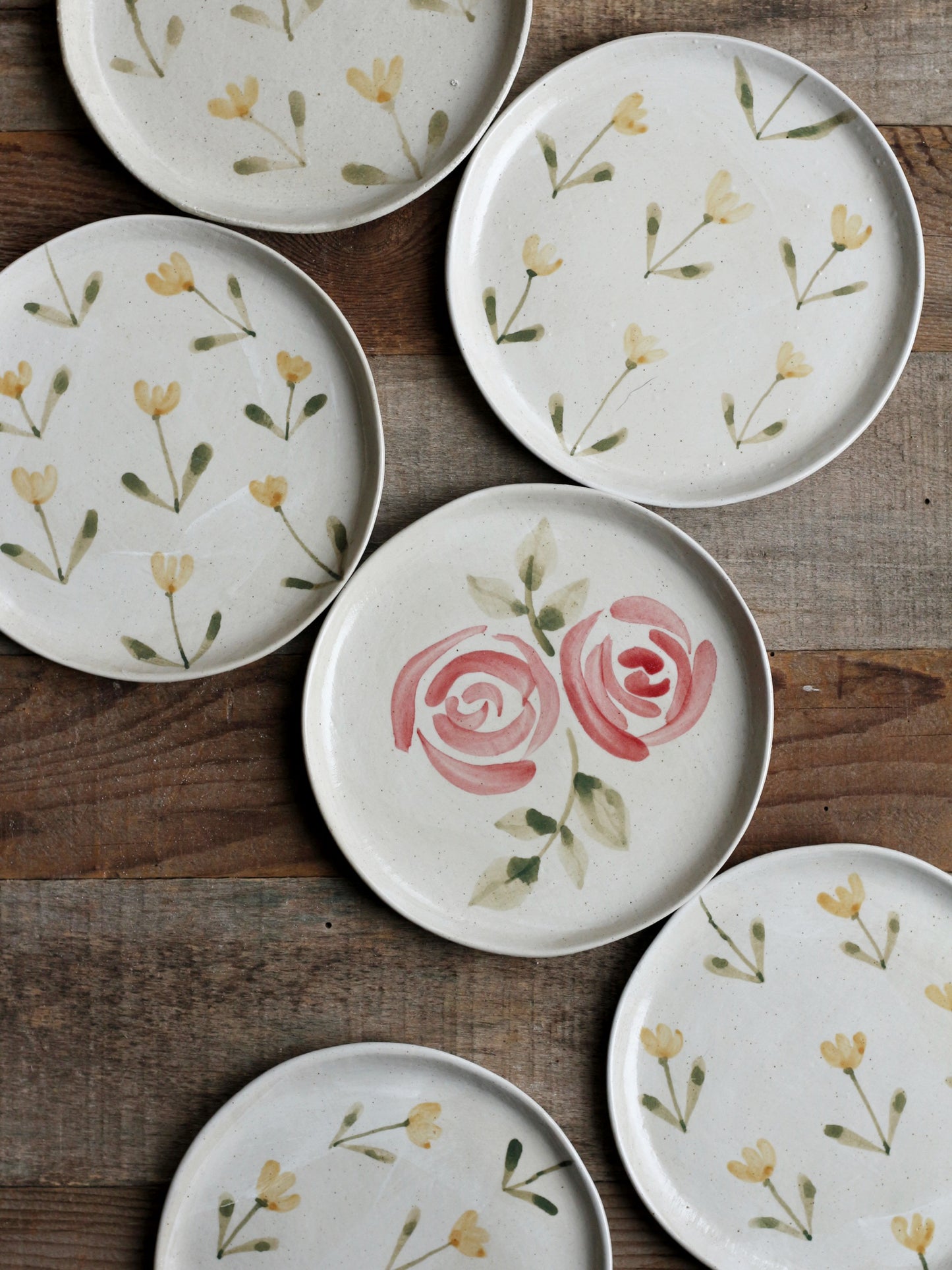 mini plate Rose&Tulips