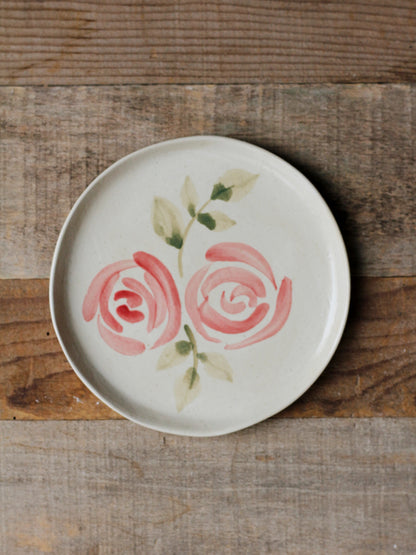 mini plate Rose&Tulips